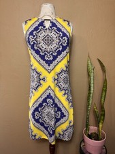 Vintage Haani Print Geometric Dress SM