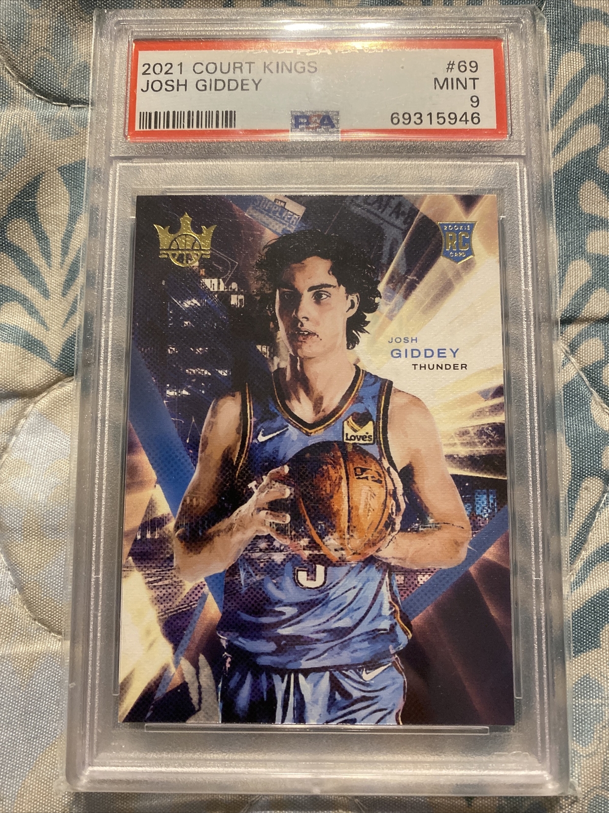 2021-22 Panini Court Kings - Rookies I #69 Josh Giddey (RC) PSA 9.0