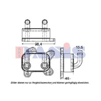 ÖLküHler 97X65X75 Passend FüR Opel Astra G CC F48_ F08_ F69_ F35_
