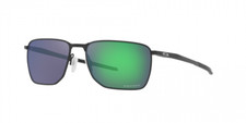 Oakley Men's OO4142 Ejector Rectangular Sunglasses, Satin Light Steel/Prizm Jade