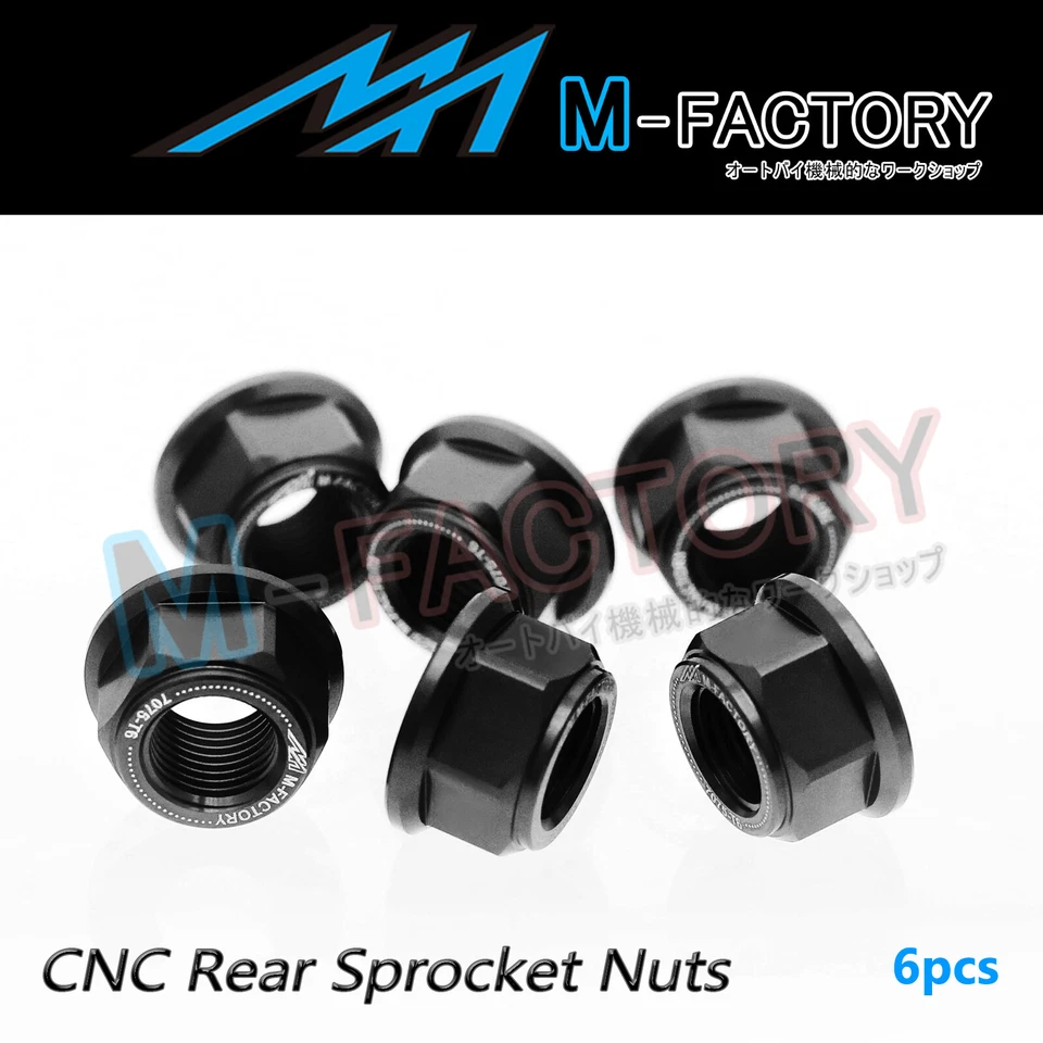 Tuercas de piñón hexagonales traseras para Suzuki GSXR400 RJ-RW 88-98 GSXR600 WV-Y Foto 2 de 4