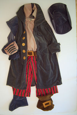 NWT Disney Store Treasure Planet M 7/8 John Silver Cyborg Pirate Plush Costume