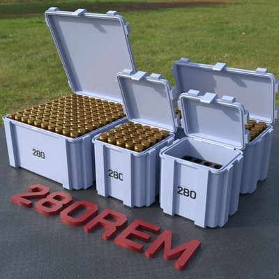 Filamelt Munitionsbox / .280 Remington /  Klappdeckel  / Patronenbox, Ammo Box