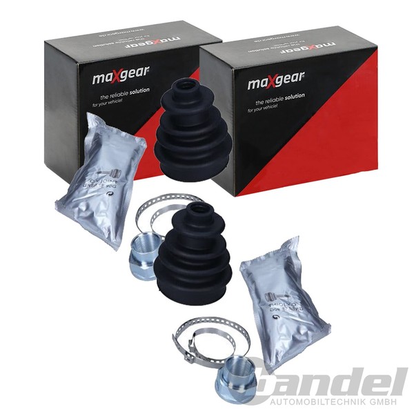 2X Maxgear Achsmanschetten Satz Radseitig Passend FüR CitroËN Berlingo C1 C15 C2-image