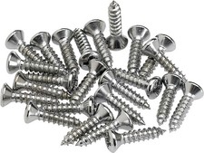 Fender 24 Pickguard Mounting Screws Chrome 099-4923-000