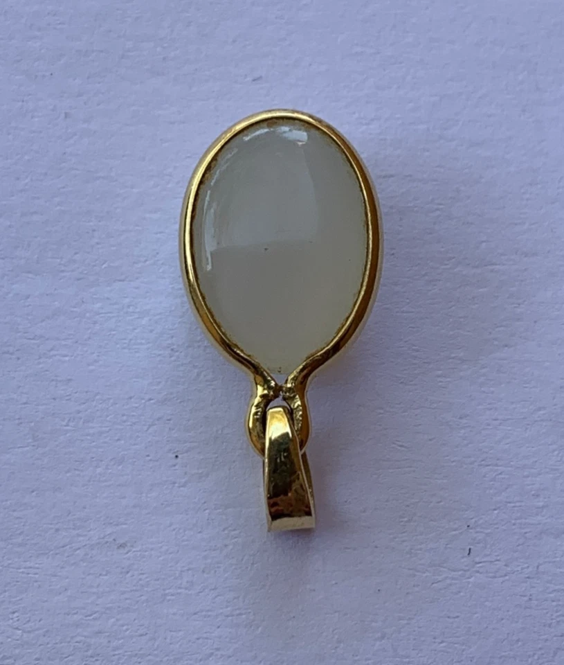 SUPERBE PENDENTIF EN OR JAUNE 18 CARATS 750 AVEC OPALE OU PIERRE DE LUNE ! - Photo 4/4