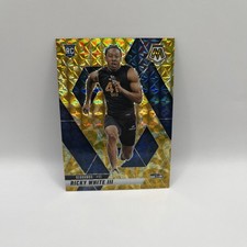 2025 Panini Mosaic - Rookies Ricky White III #386 Reactive Yellow Mosaic...