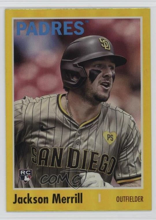 2024 Topps Archives 1970 Topps Yellow Foilboard Jackson Merrill #156 0b9p