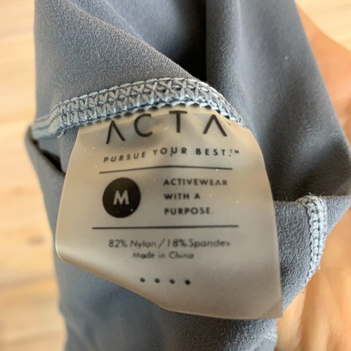 Pantalones cortos de motociclista ACTA para mujer gris medio tiro alto 4,5" levantamiento de pesas - Imagen 8 de 10
