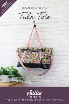 Tula Tote Bags Paper Pattern LST306 from Sallie Tomato + Tula Hardware Option