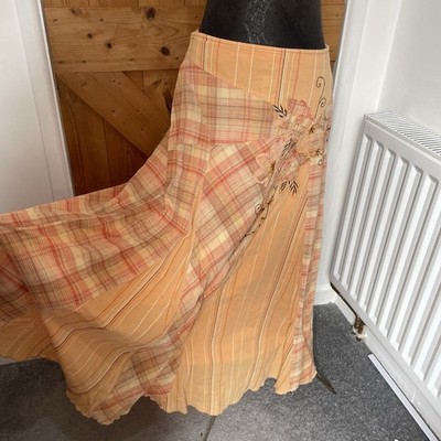 Per Una Patchwork Boho Skirt UK14 Long Panelled Floral Cottagecore Fairycore