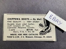 1968 Print Ad. Chippewa Boots. Chicago, ILLinois.
