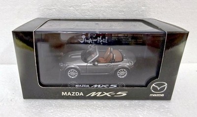 Ebbro Mazda Roadster MX-5 Miata NC DEALER grey LHD 1:43 scale diecast model car