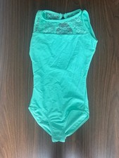 Theatricals Class Wear Leotard, AXS, Spaghetti Straps, Mint, Lace Detail