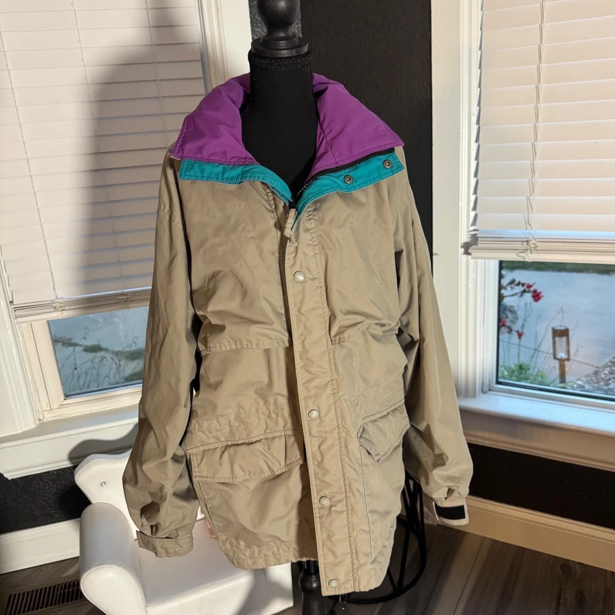 Polyester Outdoor 1990s Vintage Outerwear Coats & Jackets for Men