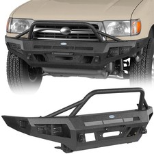 Front Bumper W Winch Plate Tubular Grille Guard Fit 1996-2002 Toyota 4runner Front Bumper W Winch Plate Tubular Grille Guard Fit 1996-2002 Toyota 4runner