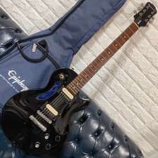 Epiphone Goth Les Paul Studio Electric Guitar  w/  Soft Case