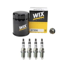Wix Engine Oil Filter & NGK 4 Iridium IX Spark Plugs kit for Civic 1.7L L4 FWD