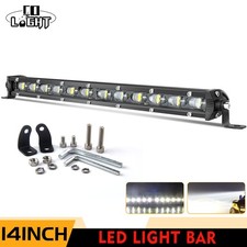 Slim 14inch Led Light Bar Spot Flood Combo Driving Lamp Auxliary Headlight 6500k