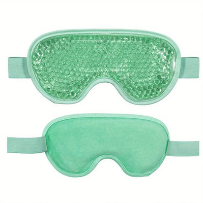 Cooling Gel Eye Mask Reusable Hot & Cold Eye Ice Pack with Plush Backing