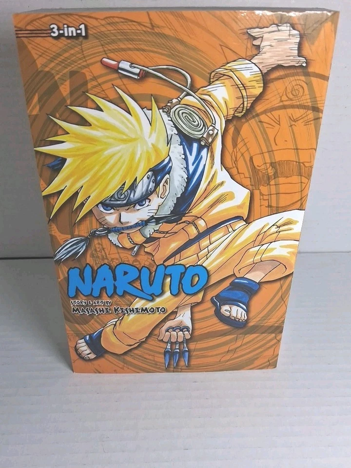 Naruto 3 in 1 Manga Lot of 3 | Volumes 1-9 | Shonen Jump Manga | Viz Media - Image 4 of 4