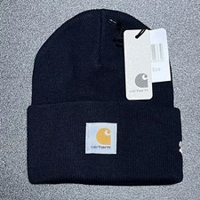 Carhartt WIP 2G Hajime Sorayama Logo Knit Beanie Navy Unused Discontinued