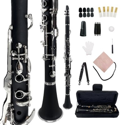 Clarinet G Key Ebonite wood Nickel Plated Nice Tone Accessories Cleaning Cloth