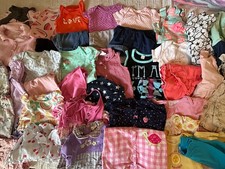 Huge 50 piece Baby Girl size 12 months Clothing lot outfits dresses rompers