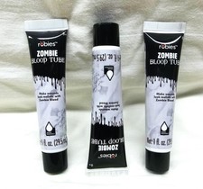 LOT OF 3 - ROBIES ZOMBIE FAKE BLOOD TUBE MAKE-UP 1fl. oz. EACH ""FREE SHIPPING""
