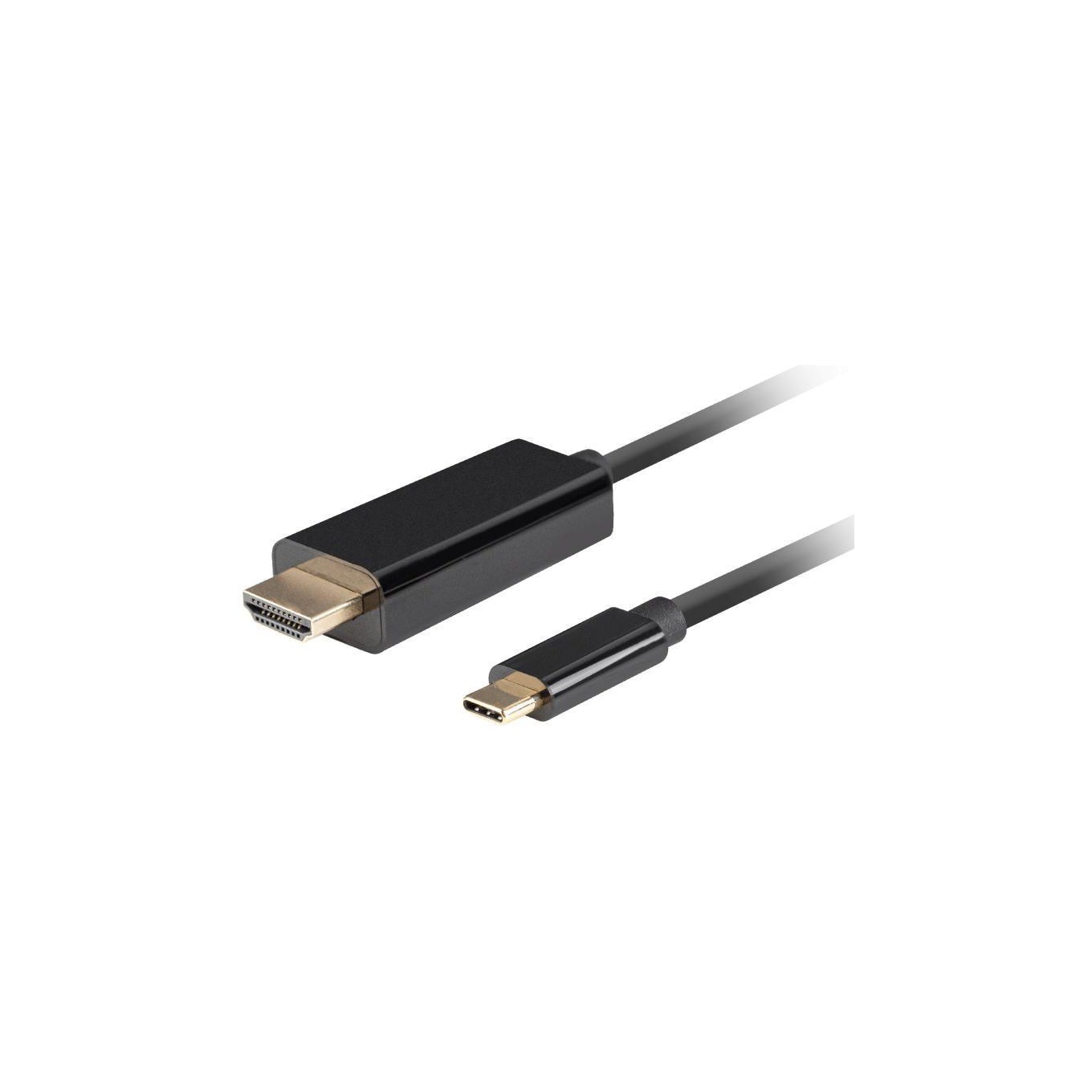 Lanberg Negro Cable Usb Tipo C A Hdmi 4K 1.8M / Macho-Macho - Imagen 3
