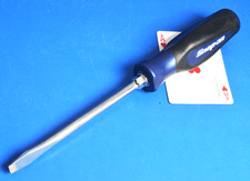 Snap-on Flat Tip 5/16" Power Blue Instinct Soft Grip 11" Screwdriver SGD6B NEW