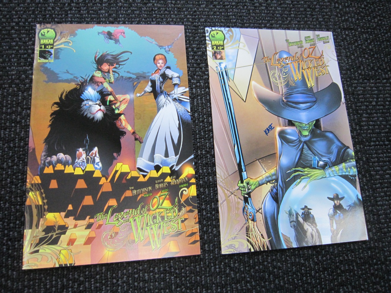 The Legend Of Oz Wicked West comic lot #1 & up, NM+ signed copies & variant