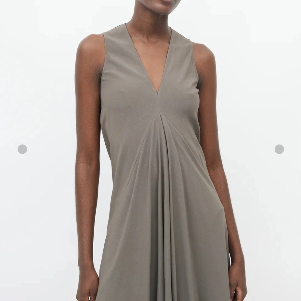 Vestido Rick Owens Taupe Asimétrico Sin Mangas Talla M/6 Foto 3 de 4