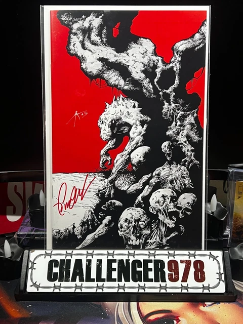 JABBERJAW #1 Caleb Ady DOUBLE SIGNED Garrett Gunn VIRGIN w/ COA