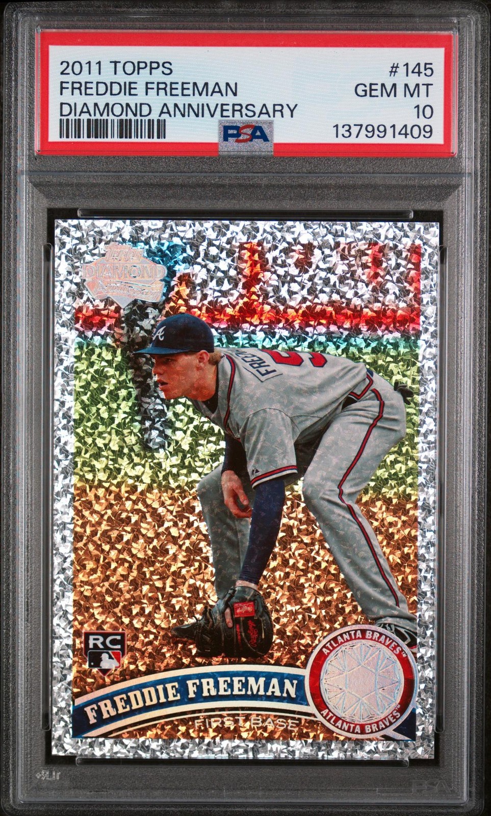 2011 Topps Diamond Anniversary Freddie Freeman #145 PSA 10