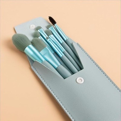 8 pieces premium make up brush set with travel case multi