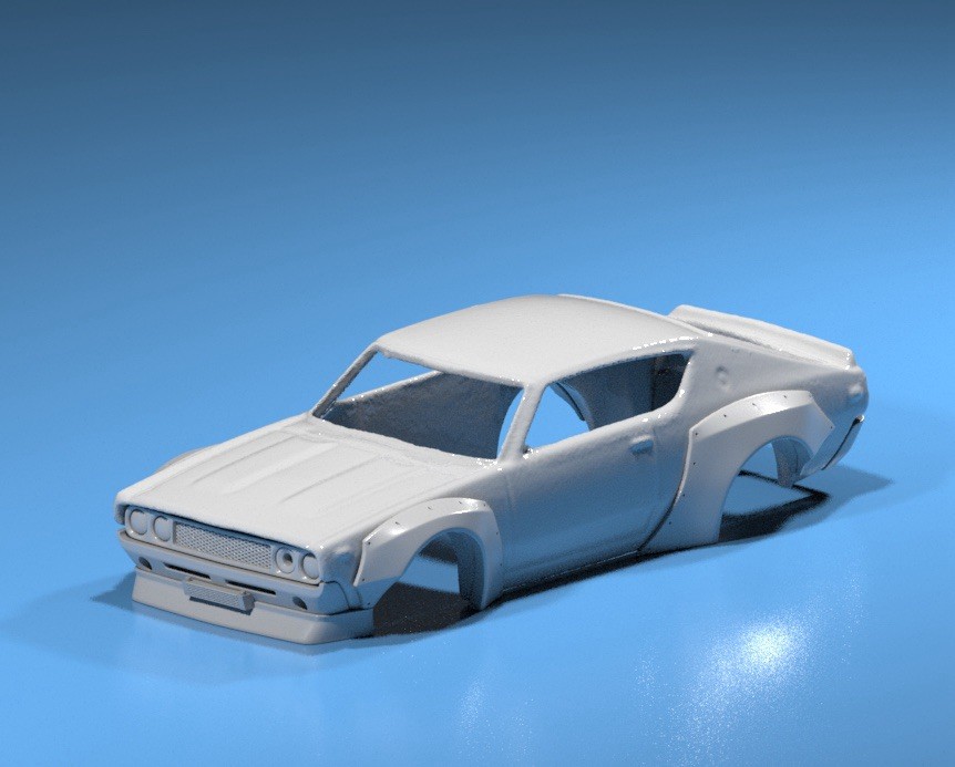 Pandem Style Wide Body Kit For Hot Wheels Nissan Skyline 2000 GT-R