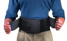 MUELLER Sports Medicine Adjustable Lumbar Back Brace with Removable Pad 50"-70"