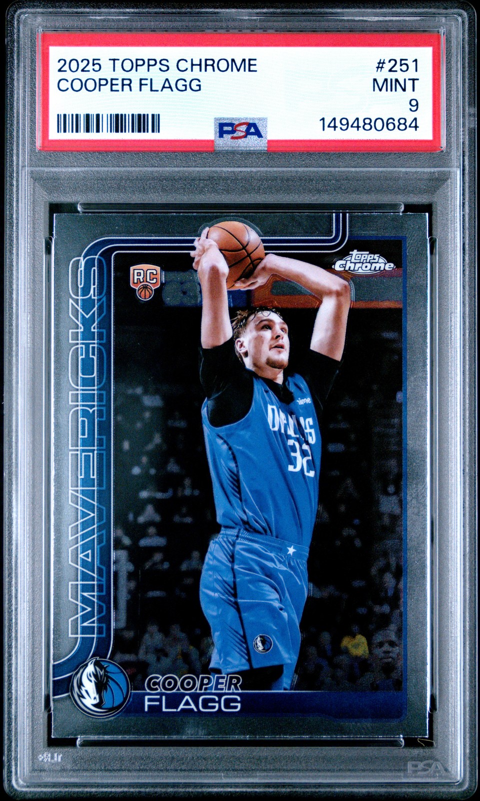 2025 TOPPS CHROME #251 COOPER FLAGG PSA 9