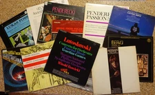 12 Vinyl LP Lot - Modern Composter - Berio Penderecki Messiaen Lutoslawski Crumb