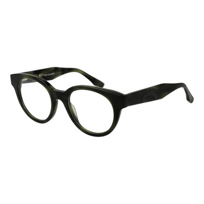 Trussardi Brille TSU6051 E01 Grün Browline Vollrand Acetat 50mm Unisex