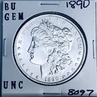 1890 BU GEM MORGAN SILVER DOLLAR UNC MS+++ U.S. MINT RARE COIN 8097
