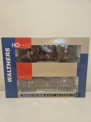Tolva cubierta Airslide escala HO 50' BNSF paquete de 2 932-23686 Walthers | Condition: Used