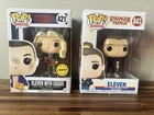 Stranger Things Eleven Pops! 421 w/ Eggos Limited Edition + 843 w/ Suspenders!