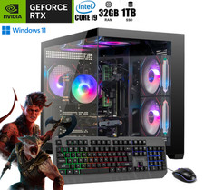 High-End Gaming PC,GeForce RTX 5060,Intel i7,32GB RAM,1TB SSD,Win11 WiFi6 ARGB