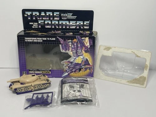 Vintage G1 Transformers Blitzwing Triple Changer Figure 1985 Hasbro Complete