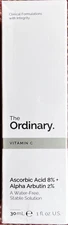 The Ordinary Ascorbic Acid 8% +Alpha Arbutin 2% Serum. 30 mL, 1 fL oz