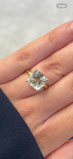 Kiki Mcdonough Yellow Gold Amethyst ring/Engagement ring