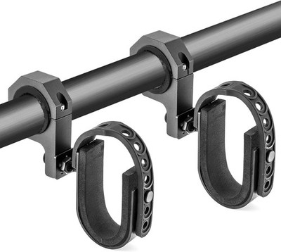 WeiSen Universal UTV 2 Pack Gun Rack Holder Mount with Rubber Gasket for 1.0'' 1.