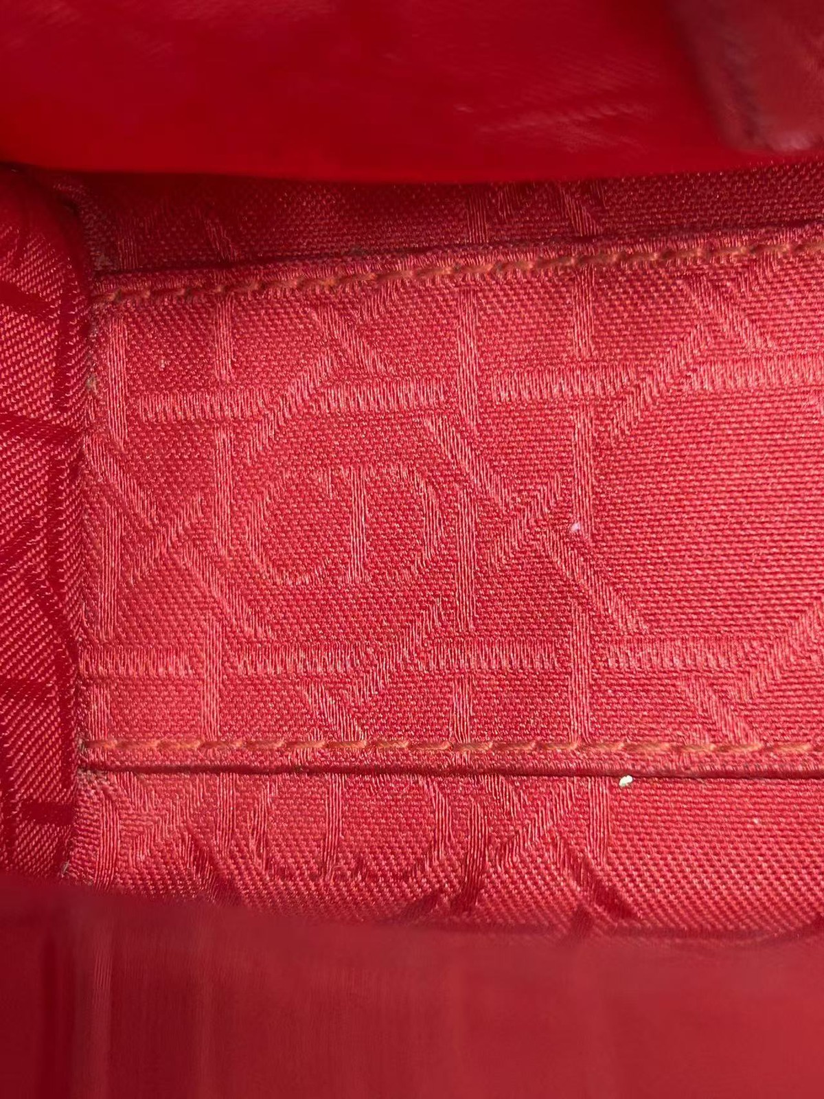 Authentic Dior Small Patent Cannage Lady Dior Handbag Red Patent Leather — image 15
